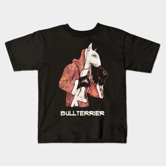 Bullterrier Lovers Boxer Watercolor Kids T-Shirt by Collagedream